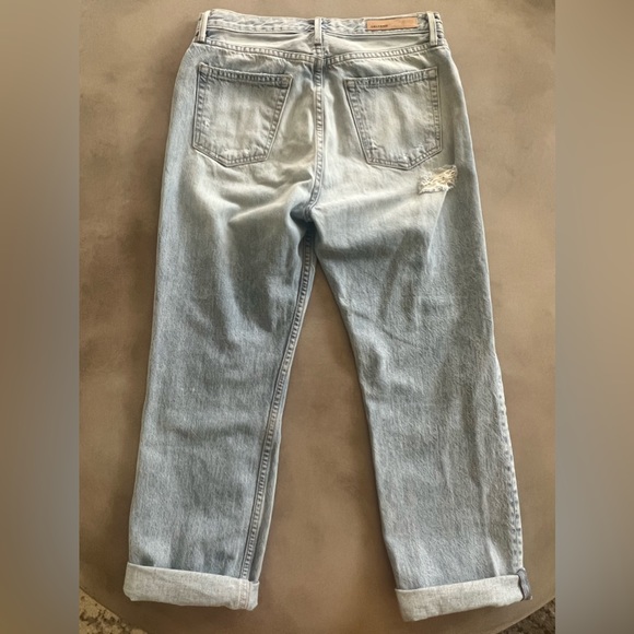GRLFRND Rhea Distressed Straight Leg Jeans, Size 27 - Picture 7 of 8